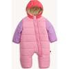 Rose Quartz Nylon Puffer Pram - Footie Pajamas - 1 - thumbnail