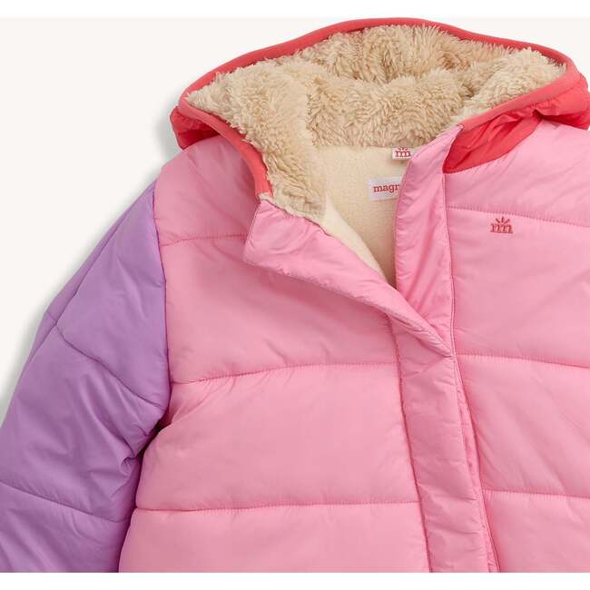 Rose Quartz Nylon Puffer Pram - Footie Pajamas - 2