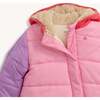 Rose Quartz Nylon Puffer Pram - Footie Pajamas - 2