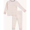 Pink Stripe Organic Cotton L/S Pj - Pajamas - 1 - thumbnail