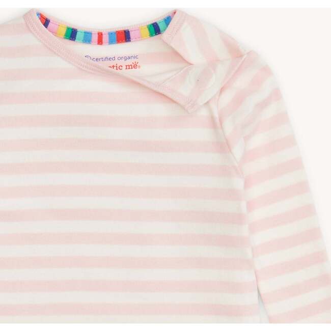 Pink Stripe Organic Cotton L/S Pj - Pajamas - 2
