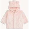Pink Blossom Minky Magnetic Bear Jacket - Jackets - 1 - thumbnail