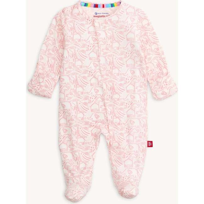 Pink Herds Of A Feather Modal Footie - Footie Pajamas - 3