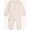 Pink Stripe Organic Cotton Footie - Footie Pajamas - 3