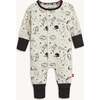 Natural Game Day Modal Conv Coverall - Footie Pajamas - 2