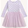Lavendar Floral Waffle Longsleeve Dress - Dresses - 1 - thumbnail