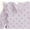 Lavendar Floral Waffle Set - Mixed Apparel Set - 2