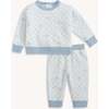 Grey Checkerboard Brushed Fleece Sweatsuit - Mixed Apparel Set - 1 - thumbnail