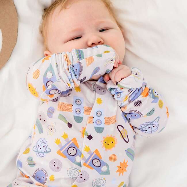 Let'S Rocket Modal Convertible Coverall - Footie Pajamas - 4