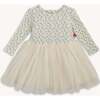 Eloise Waffle L/S Bs Dress W/ Tulle Skirt - Dresses - 1 - thumbnail