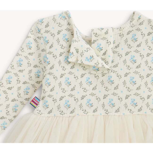 Eloise Waffle L/S Bs Dress W/ Tulle Skirt - Dresses - 2
