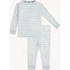 Blue Stripe Organic Cotton L/S Pj - Pajamas - 1 - thumbnail