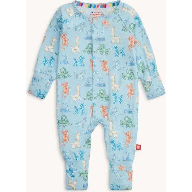 Blue Party Animals Glow In The Dark Mod Ccvr - Footie Pajamas - 3