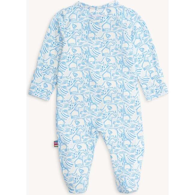 Blue Herds Of A Feather Modal Footie - Footie Pajamas - 4