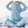 Blue Party Animals Glow In The Dark Mo L/S Pj - Pajamas - 4