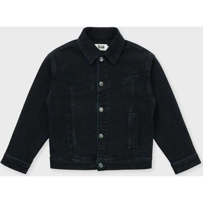 Denim Jacket (Modern Trucker Style), Black