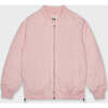 Bomber Jacket With Side Zips, Rose - Jackets - 1 - thumbnail