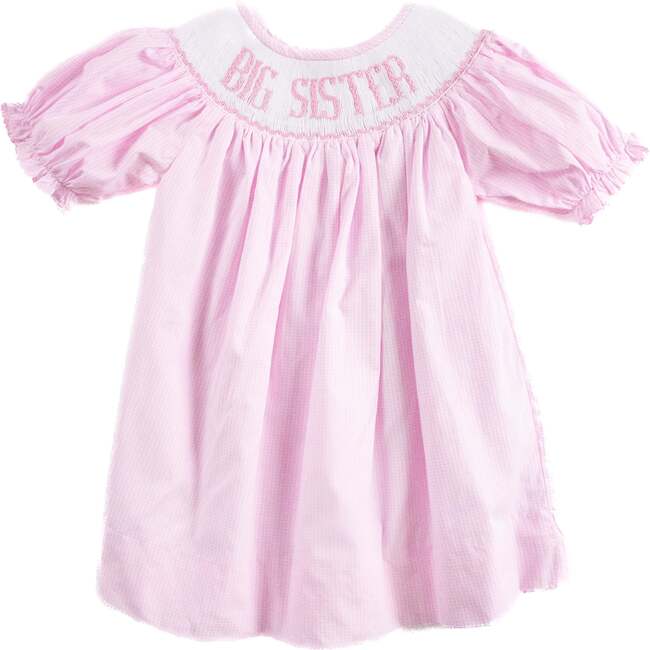 Big Sister Dress, Pink Gingham