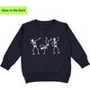 Silly Skelly Glow In The Dark Halloween Sweatshirt, Black - Sweatshirts - 1 - thumbnail