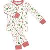 Holiday Pima Cotton Two-Piece Pajama Set, Winter's Whimsy - Pajamas - 1 - thumbnail