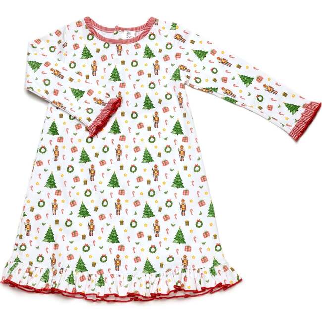 Holiday Long-Sleeve Girls Dress, Winter's Whimsy