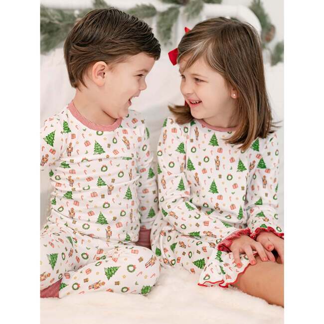 Holiday Pima Cotton Two-Piece Pajama Set, Winter's Whimsy - Pajamas - 5