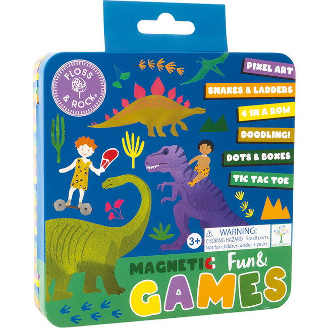 Magnetic Fun & Games Tin - Dinosaur