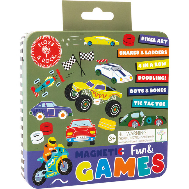 Magnetic Fun & Games Tin - Cars