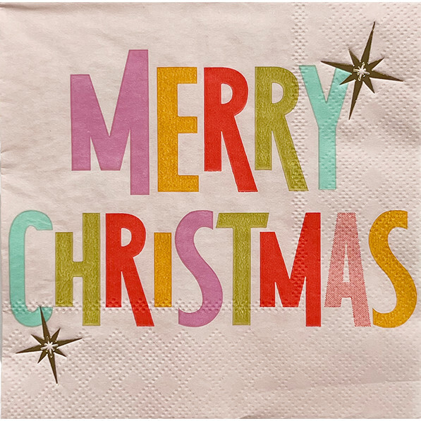 "Merry Christmas" Cocktail Napkins