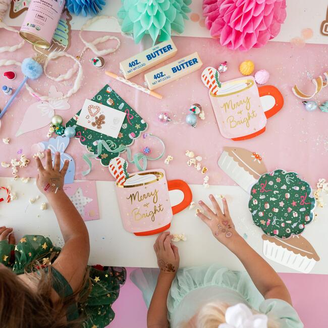 Baking Spirits Bright Dark Green Scalloped Small Plates