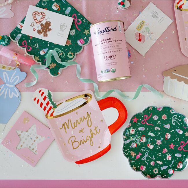 Baking Spirits Bright Dark Green Scalloped Large Plates