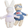 Ski Bunny and Bear Plush Toy Baby Gift Set Organic Cotton - Plush - 1 - thumbnail