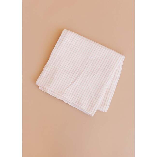 Pink Stripe Baby Swaddle and Lovey Set, Pink Bunny - Mixed Gift Set - 2