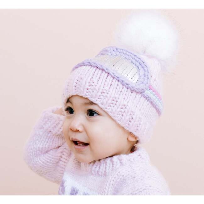 Ski Goggles Hat and Sweater Set, Baby Pink