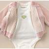 Pickleball Plush Toy Onesie and Pink Cotton Cardigan - Mixed Apparel Set - 2