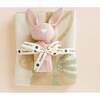 Pastel Bunny Blanket Blush Lovey Baby Gift Set Organic Cotton - Blankets - 1 - thumbnail