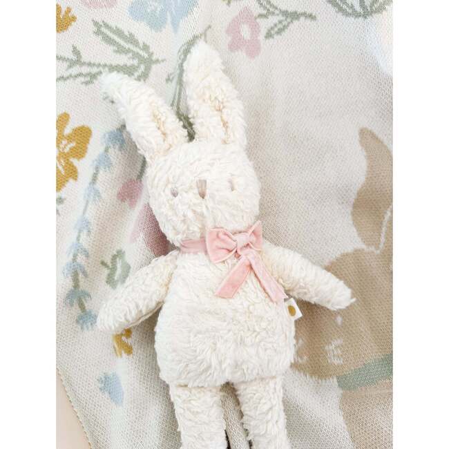 Pastel Bunny Blanket Bunny Plush Toy Blush Baby Gift Set Organic Cotton