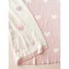 Heart I Love You Blanket Bunny Rattle Blush Cotton Hat Baby Gift Set - Mixed Accessories Set - 2