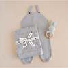 Organic Cotton Baby Gift Overalls, Grey - Overalls - 2