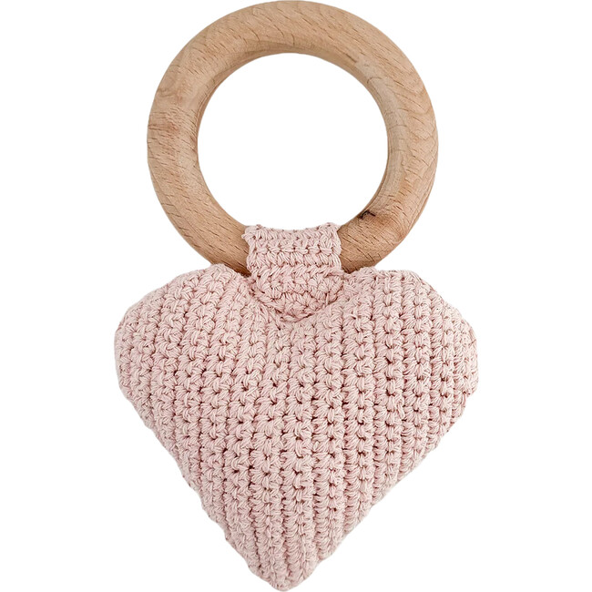 Cotton Crochet Rattle, Heart