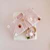 Cotton Crochet Baby Teether Rattle, Flower Blush Pink - Rattles - 3