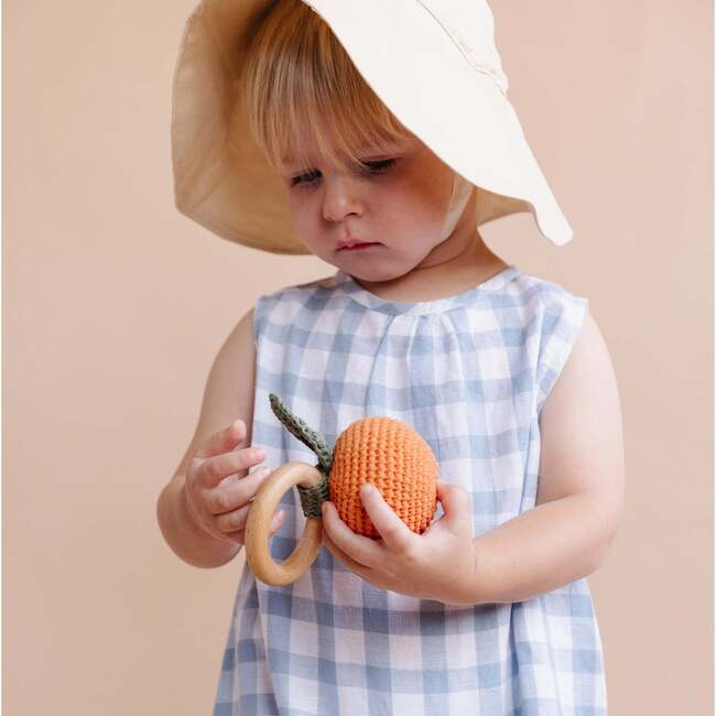 Cotton Crochet Rattle, Orange - Teethers - 5