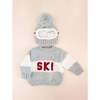 Ski Goggles Hat and Sweater Set, Bowie Grey - Cardigans - 2 - thumbnail