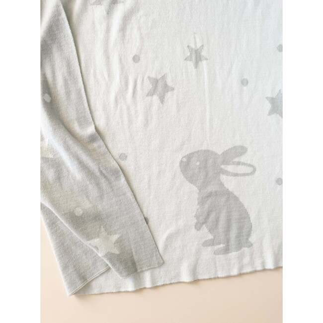 Star Moon Blanket Bunny Rattle Grey Cotton Hat Toy Baby Gift Set - Mixed Accessories Set - 2
