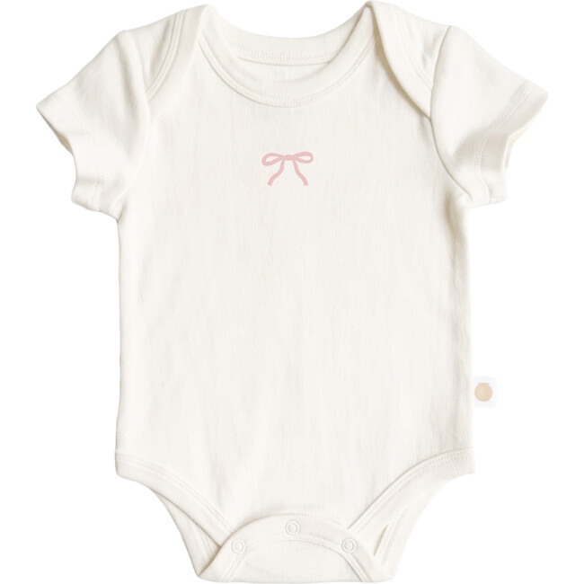 Baby Onesie, Pink Bow