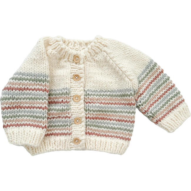 Stripe Cardigan, Pastel - Cardigans - 1