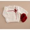 Present Sweater, Cream/Red - Cardigans - 3
