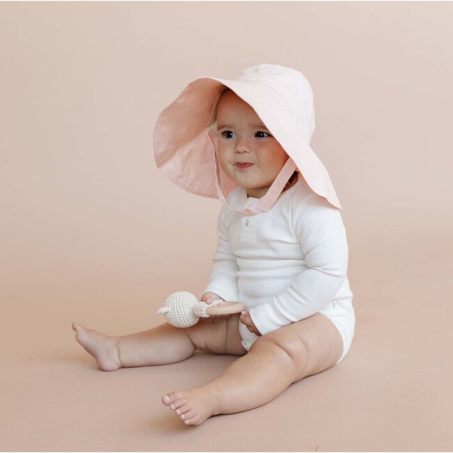 Wide-brim Sunhat, Pink Salt - Hats - 4