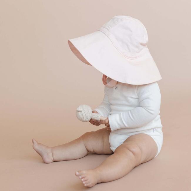 Wide-brim Sunhat, Pink Salt - Hats - 5