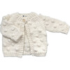 Popcorn Cardigan, Cream - Cardigans - 1 - thumbnail
